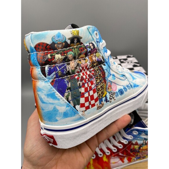Vans Shoes One Piece SK8-Hi Skate Sneakers Punk Hazard Anime Mens 6 Womens 7.5 - Picture 14 of 16